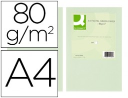 500h papel fotocopiadora Q-Connect A4 80g/m² color verde